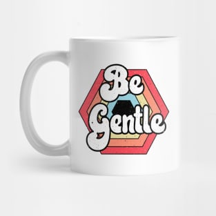 Be Gentle Hexagon Sunset with Bee Mug